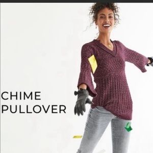 CAbi Chime Pullover Purple Sweater. Size XS